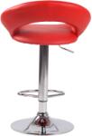 CLP 2 db bárszék szett Olinda műbőr króm, piros (320273)