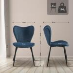 CLP Maika szövet étkezőszék, kék (326358)