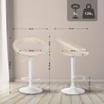 CLP Bárszék Olinda szövet, krém (315793)