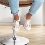 CLP 2 db bárszék szett Damar műbőr króm, világosbarna (325687)