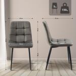 CLP Antibes étkezőszék, antracit (323616)