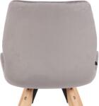 CLP Luna bársony szék, szürke (319476)