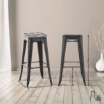 CLP Joshua 2 db bárszék készlet, fekete-arany (307608)