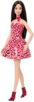 Mattel Fashionistas, Tinuta roz cu imprimeu leopard, papusa Papusa Barbie