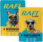 RAFI Classic set plicuri hrana umeda caini 24x400g cu pui si vita
