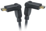 Akasa AK-CBHD11-20BK HDMI, 2 m HDMI A Fekete HDMI kábel (AK-CBHD11-20BK)