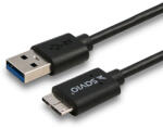 SAVIO CL-102 USB 3.2 Gen 1 (3.1 Gen 1) 1 M USB A Micro-USB B Fekete USB kábel (CL-102)