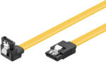 PremiumCord Goobay CAK SATA 600-020 90° CLIP 0.2m 0, 2 M SATA 7-pin Fekete, Sárga SATA kábel (kfsa-15-02)