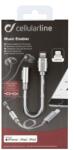 Cellularline 8018080342387 0, 01 M Lightning 3.5mm Szürke audio kábel (MUSICENABLERMFID)