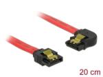 Delock 83962 SATA kábel 0, 2 M SATA 7-pin Vörös (83962)