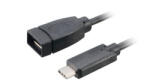 Akasa 15 cm USB 3.1 A/C USB 3.2 Gen 2 (3.1 Gen 2) 0, 15 M USB A USB C Fekete USB kábel (AK-CBUB30-15BK)
