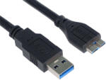 PremiumCord KU3MA05BK USB 3.2 Gen 1 (3.1 Gen 1) 0, 5 M USB A Micro-USB B Fekete USB kábel (8592220011529)