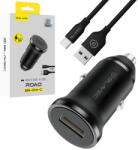 Blavec autós töltő BS-01A-C Road - USB - QC 3.0 18W USB-C kábellel (CCBS01ACR-UB) fekete - smartdiszkont