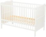 Qmini Patut din lemn multifunctional Qmini Julia 120x60cm Alb (6426972005487)