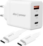 AlzaPower Fast Charge SET G611CCA (67 W + USB-C/C 100 W Cable) - fehér (APW-SGA611W)