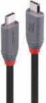 Lindy Кабел Lindy, от USB-C(м) към USB-C(м), 0.8m, 240W, черен (36956)