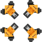 VOREL Set suport pentru piesă de sudură, 4 piese cu arc (38540)
