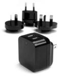 Startech. com 2xUSB utazó adapter (USB2PACBK) (USB2PACBK) - aqua
