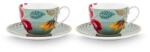 Pip Studio set de cești cu farfurioară din porțelan siliconat 300 ml 99KK-FIU0GP_MLC (51004223)