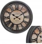 Atmosphera Falióra Nagy 50 CM Csendes Fekete Falióra Nappaliba Fém Retro (167076)