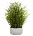 Atmosphera Műfű Díszes Virágzó Fehér kaspó (3560238705650)