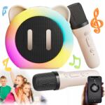  Karaoke Szett 2 Mikrofon Vezeték Nélküli Bluetooth Hangszóró Szuper Hangzás (C20 PLUS + 2 Mikrofon, różowy)