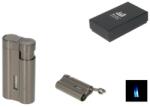 WinJet 3-as szúrólángos szivargyújtó kihajtható nagyméretű szivarfúróval - antracit színű, 10 mm fúróval (A-221050)