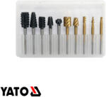 TOYA YT-61730 fa-fém mini marófej készlet HSS, Ø 3.2 mm - 10 részes (YT-61730)