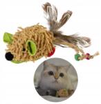 GiGwi Macskajáték Egér hangchippel és tollal, interaktív 7 cm (75030)