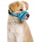SlowTon Kutya szájkosár anyaga állítható kék S-es méret fényvisszaverő (x)