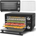 TurboTronic Szárítógép Dehidratáló Gomba Gyümölcs Zöldség Hús 14L 350W 30-80° C 5 Szita (TT-FD14)