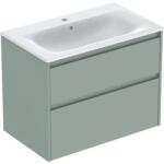 Geberit Set lavoar si mobilier Geberit Selnova Square cu doua sertare, 80x48x62 cm, verde salvie mat (504.139.IK.1)