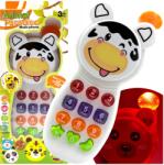 For Fun Játék telefon gyerekeknek világító telefon hang dallam tehén (003)