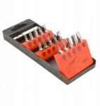 TOP TOOLS Csavarhúzófejek tartóval, 16 db-os készlet (39D383)