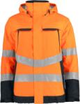 ProJob HI-VIS 6441 PADDED JACKET/Uniszex fényvisszaverő, bélelt kabát - narancssárga/fekete 4XL (646441zw114)