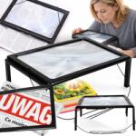 RETOO Olvasó Nagyító A4 Led Megvilágított Nagyító 3X Olvasáshoz (5904094229604)