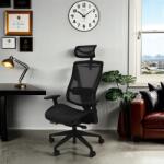 Grospol Irodai szék Ergonomikus forgószék íróasztalhoz és otthonra Hálós fekete (Futura Mesh)