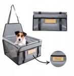 DOGESTE Kutyaszállító autósülés védőszőnyeg Erős Gravírozás Ingyenes (Hauki wzór brązowy)