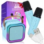Xtech Mini Karaoke Szett 2DB Mikrofon Vezeték Nélküli Hangszóró Bluetooth-al (5907783089428)