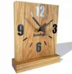 FLEXISTYLE Álló óra fekete fa Square Oak tölgy elemes (zs1-d-d9-x)
