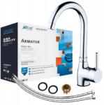 Focus Sanitar Konyhai Csaptelep Pultra Szerelhető Mosogató Csaptelep Mosogató Króm Magas (6001080v3)