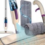 RETOO Lapos Felmosó Padlótisztító Permetezővel 400ml Mikroszálas Utántöltő Szett (R-O038)