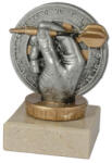 Darteg trófea darts figura 10 cm, antik