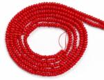  Margele Coral Rosu Disc 2x3 mm - 1 Sirag