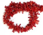  Coral Rosu Colorat Margele Pietre Semipretioase Neregulate 10-21x4-6 mm