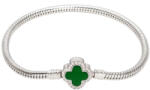 ElectraStore Bratara Tip Pandora Cu Charm Verde Alhambra (C4233)