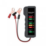 MOTOR10 Mini tester LED pentru baterie auto moto si alternator MOTOR10 cu alimentare 12V, Gri