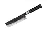 Samura Cutit Nakiri Samura Black Smith, otel carbon, HRC 58, lama 16.8 cm