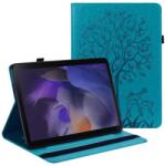  Tree PU bőr pénztárca tok tablethez Samsung Galaxy Tab A8 10.5 (2021) - kék (101239862B)