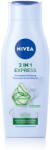 Nivea Sampon si Balsam 2 in 1 cu ser pentru stralucire si extract de Aloe Vera Express, 400ml, Nivea